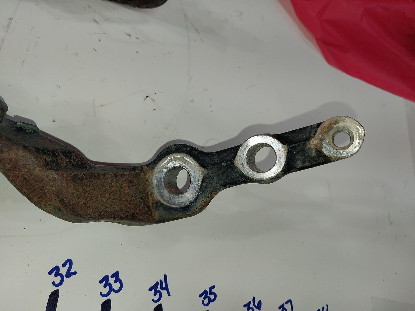 1994 HONDA XR250L LEFT RIGHT FOOT RESTS PEGS