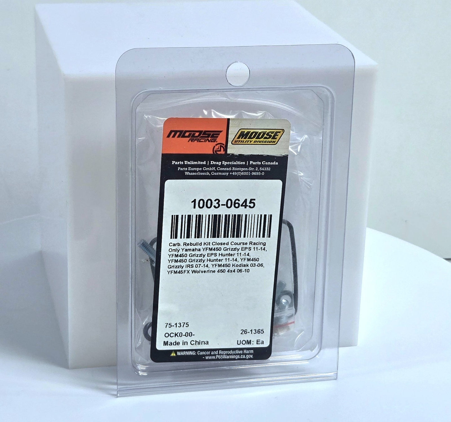 Moose Racing Carburetor Rebuild Kit 1003-0645 Yamaha