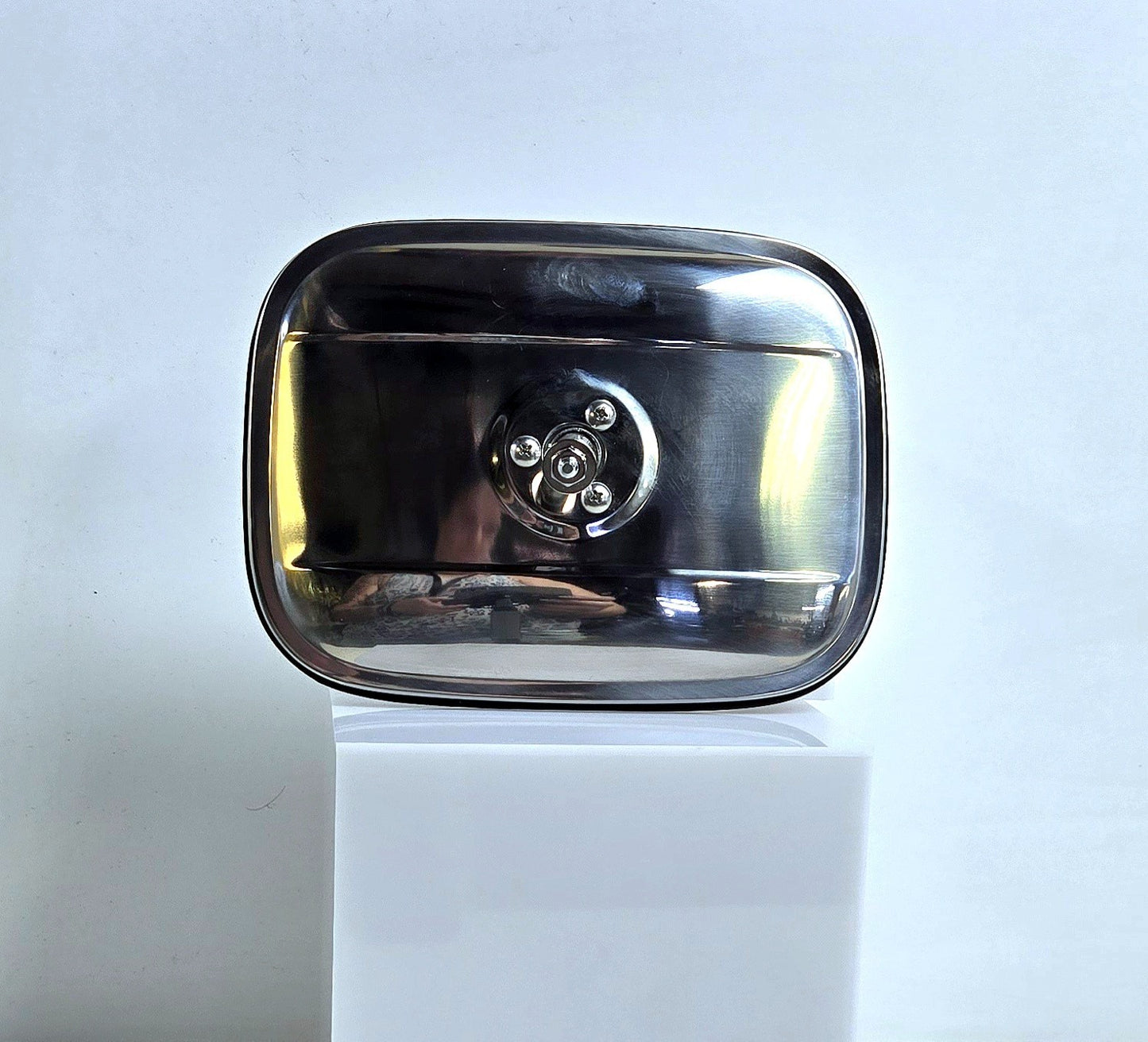 Union Pacfic Polished Steel Exterior Mirror Head for 1947-72 Chevy & GMC Truck