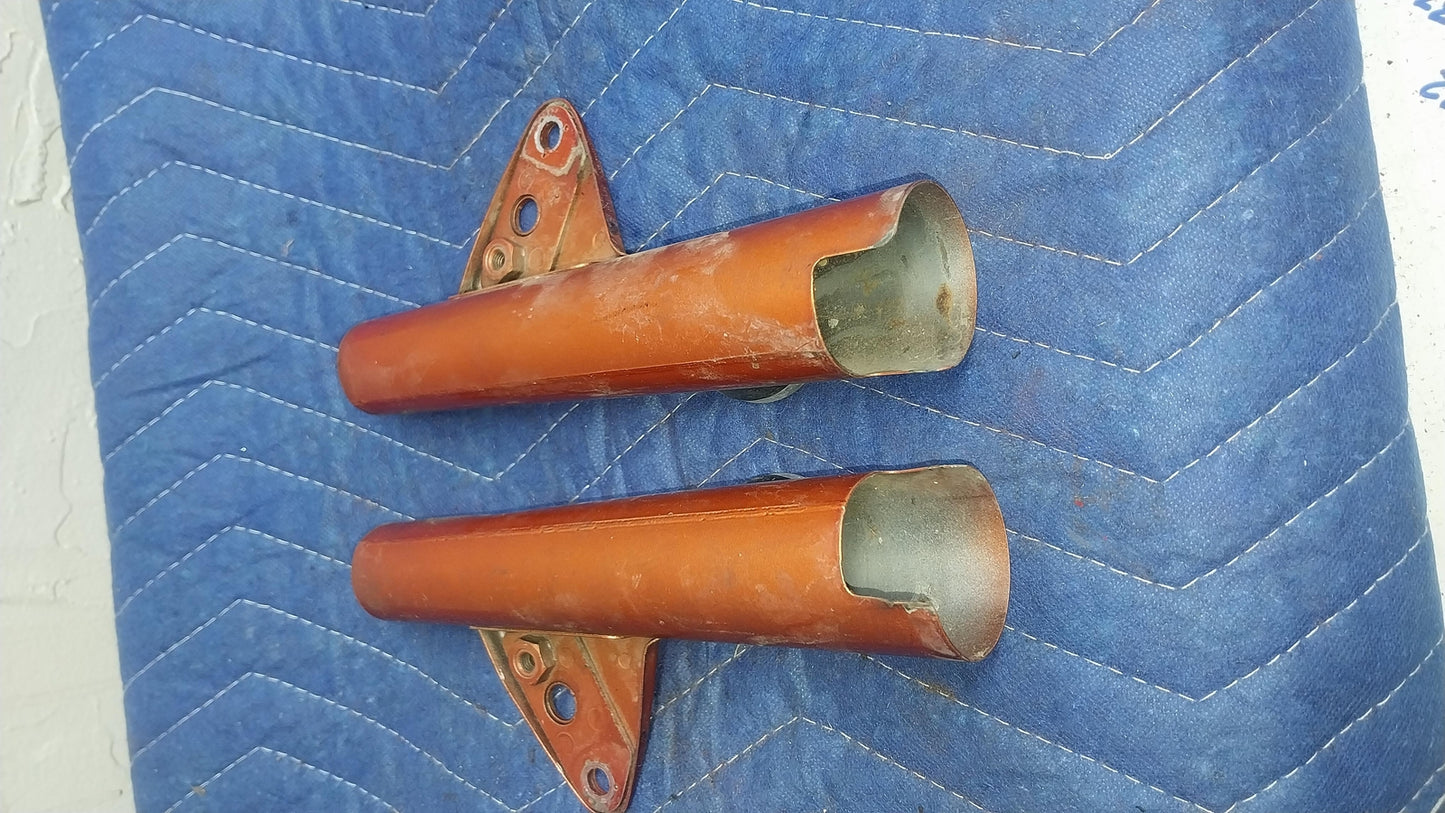 1971 HONDA CL100 OEM FRONT TURN SIGNAL MOUNT BRACKET SET