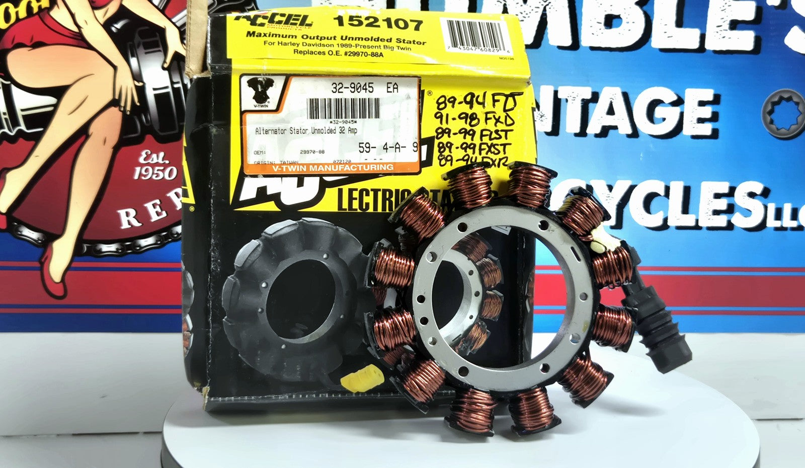 New in open box Accel Lectric Stator 152107 for Harley-Davidson Big Twin