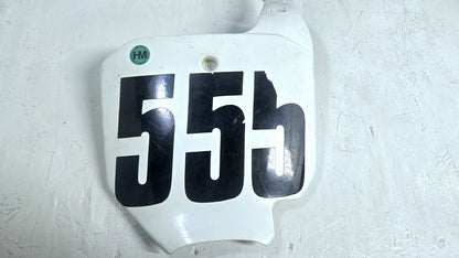 03 to 07 2005 Honda CR85 OEM Front and Side Number Plates