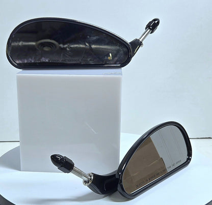 Handlebar Mount Mirrors Teardrop Motorcycle Rearview Mirrors for Harley-Davidson