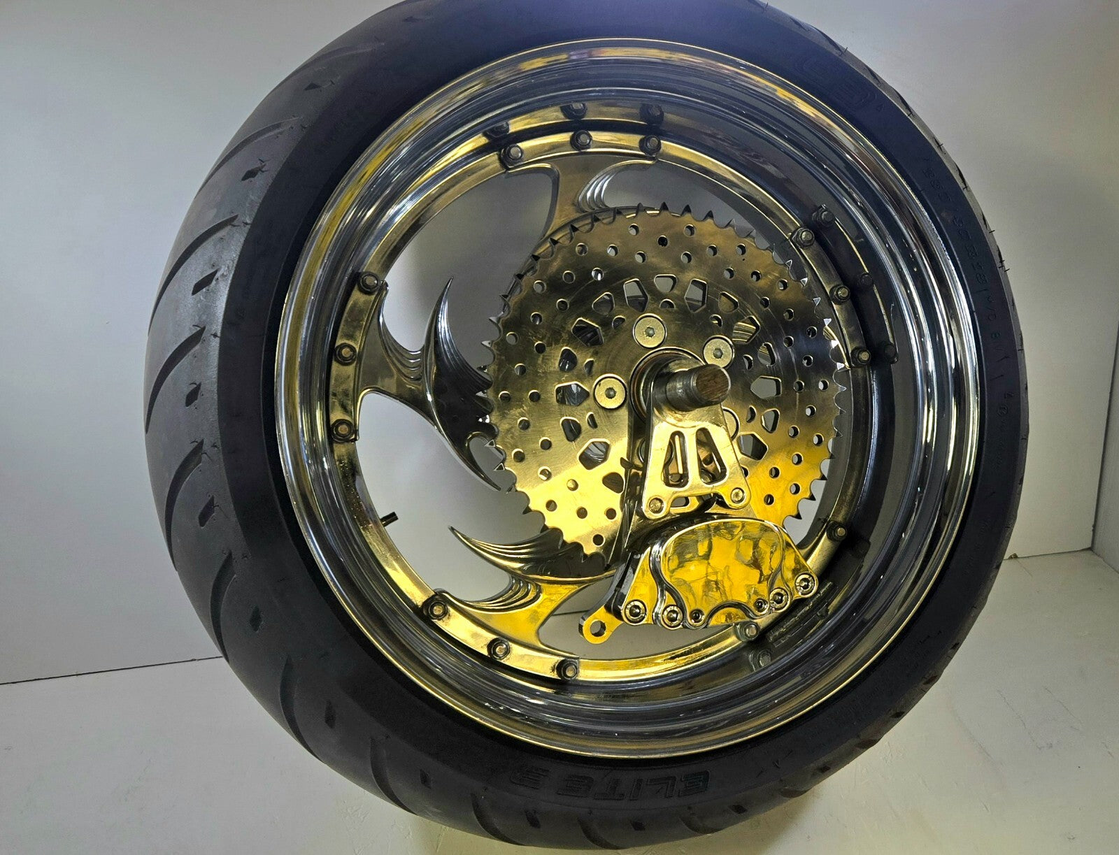 Harley-Davidson Custom Chopper Sawblade Style Rear Wheel