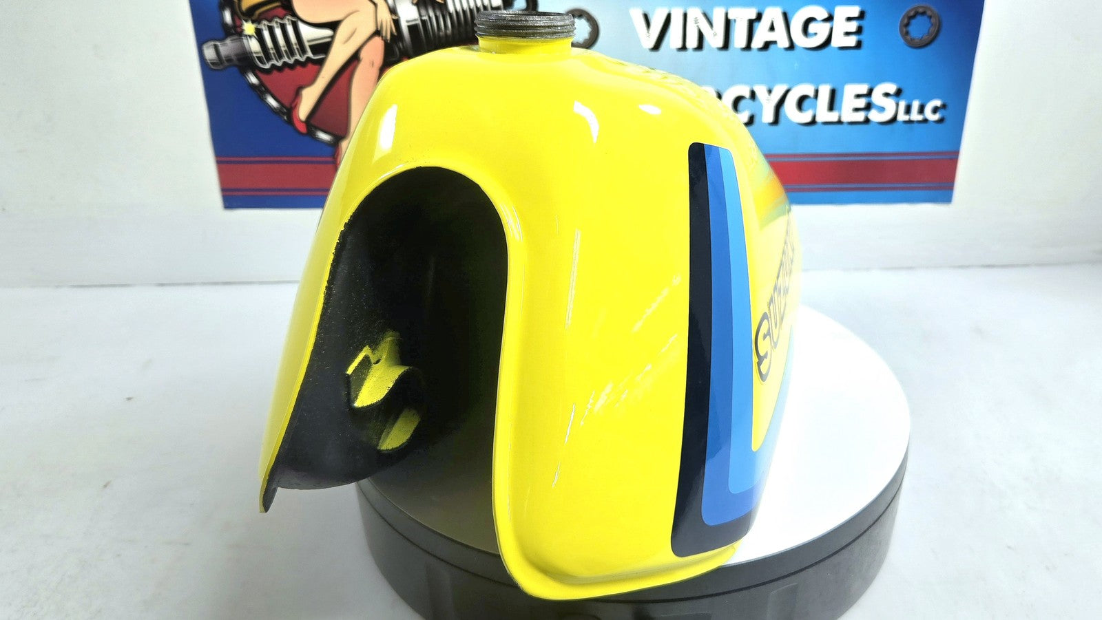OEM 1979 1980 Suzuki RM60 Fuel Tank Gas Tank RESTORED