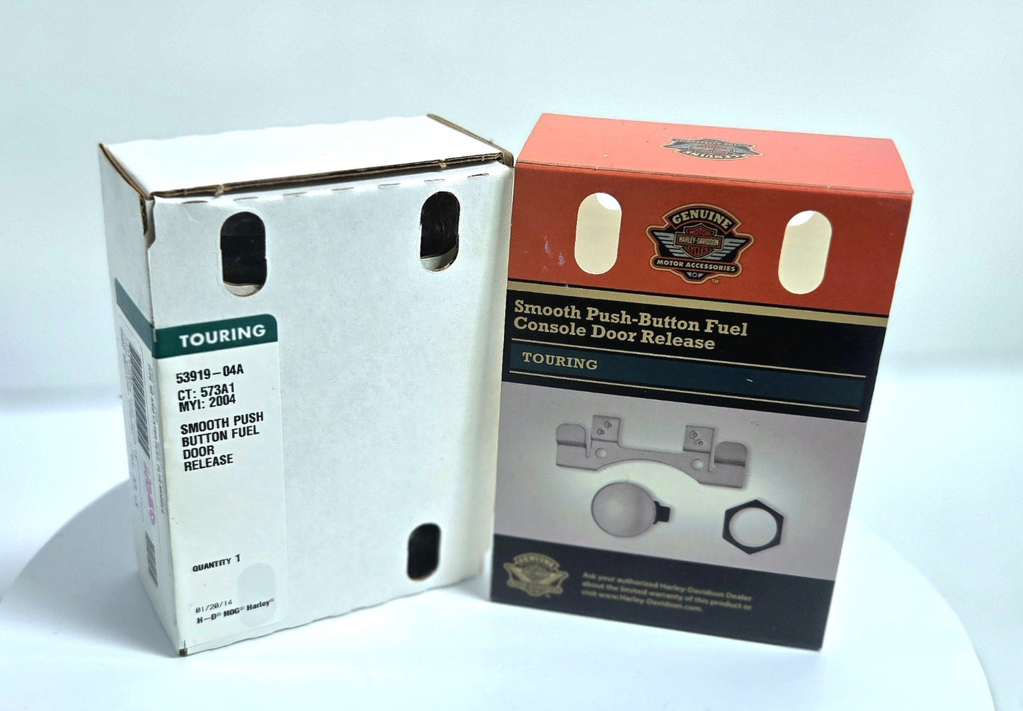 Smooth Push Button Fuel Gas Console Door Release Fits ‘92 And Later FLHT FLTR