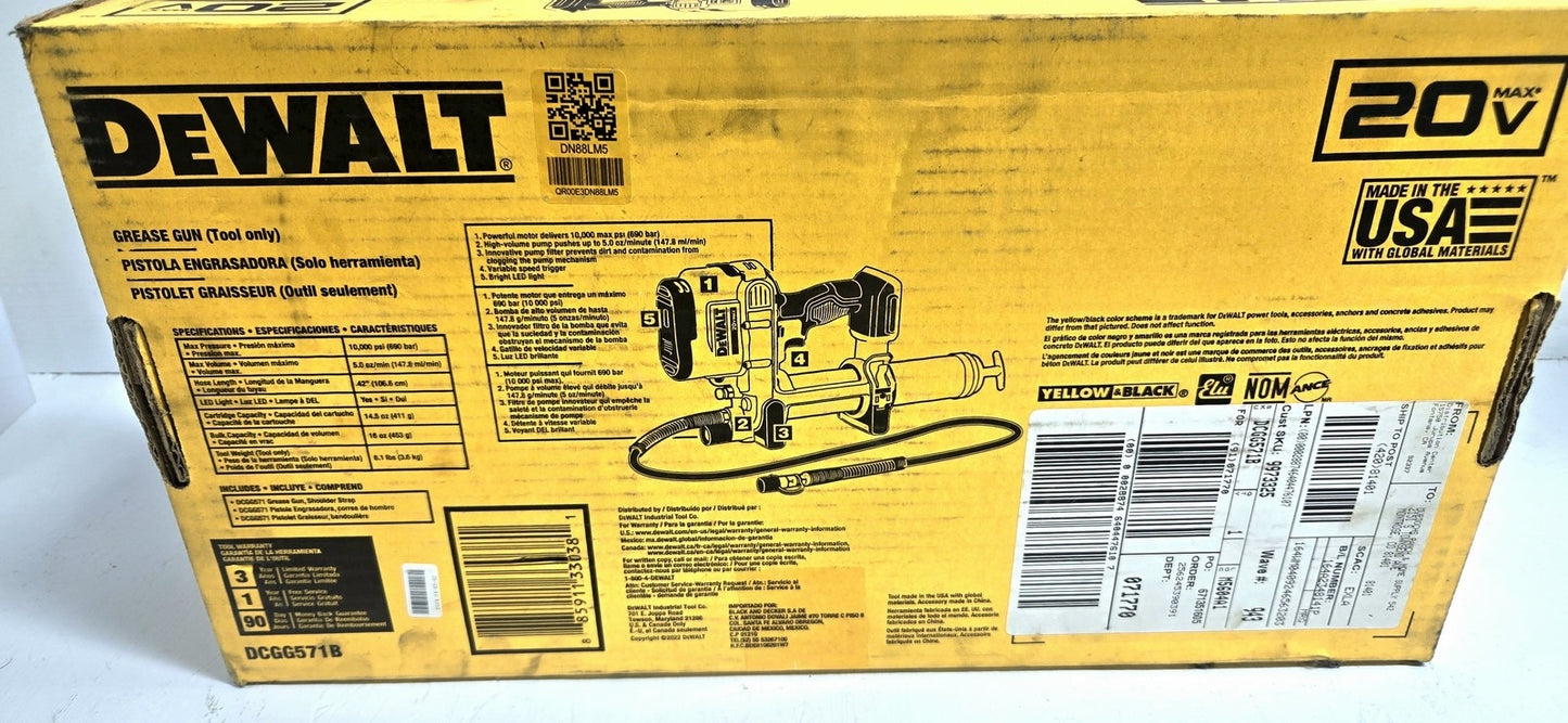 DeWalt Grease Gun NEW in original packaging