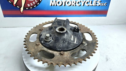 OEM 1979 1980 Suzuki PE250 Rear Hub with Sprocket