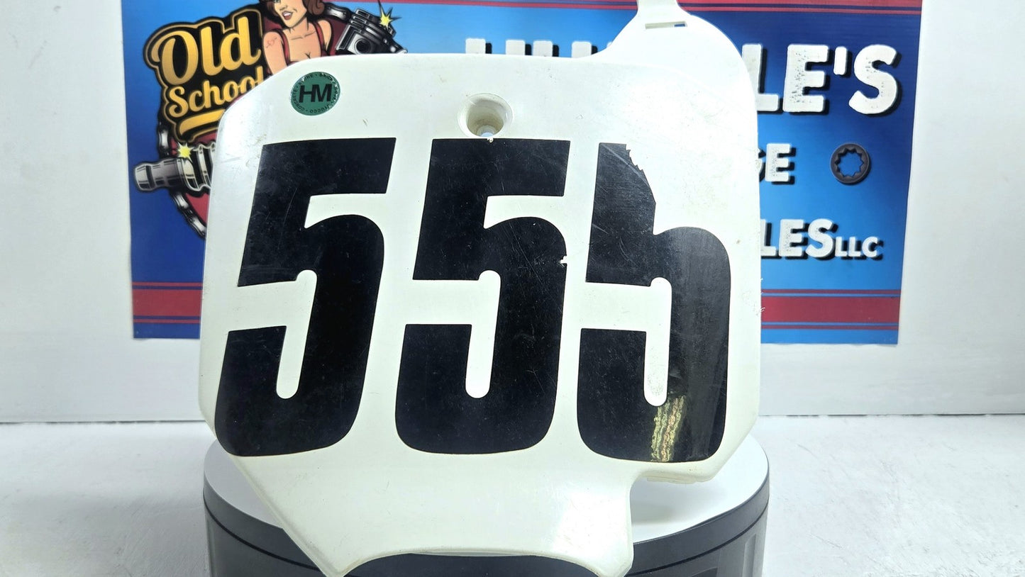 03 to 07 2005 Honda CR85 OEM Front and Side Number Plates