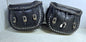 Vintage Harley-Davidson Leather Saddlebags with Mounts