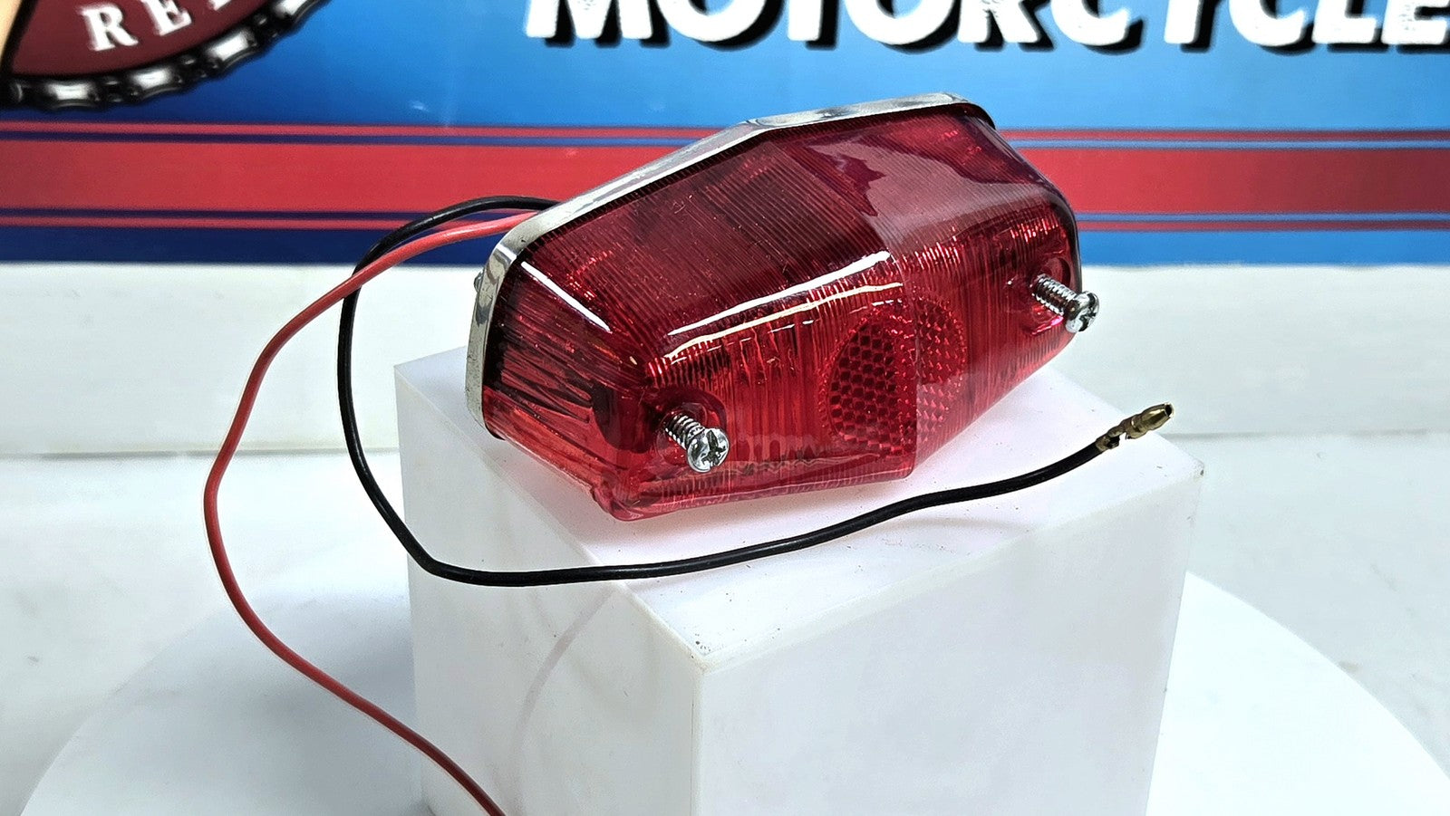GENUINE Wassell Brand Lucas Style Motorcycle Tail Light WW19379