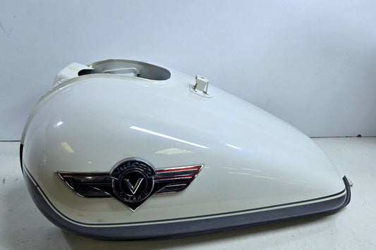 97 Kawasaki Vulcan 1500 OEM Fuel Tank Alpine White/Chateau Grey 51080-5296