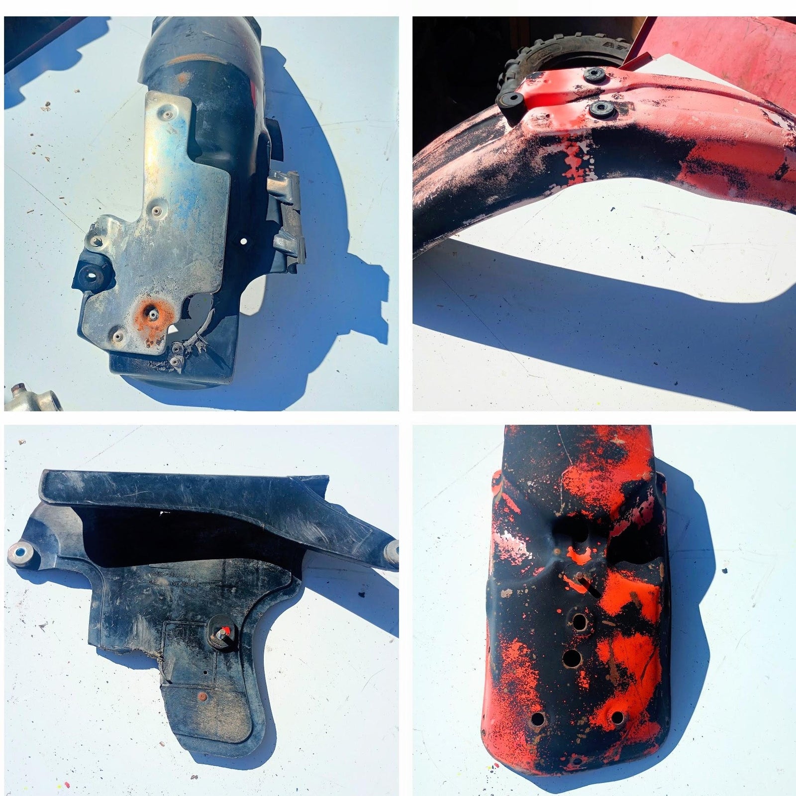 1984 HONDA XR200 OEM PLASTICS FENDERS FAIRINGS COWLS