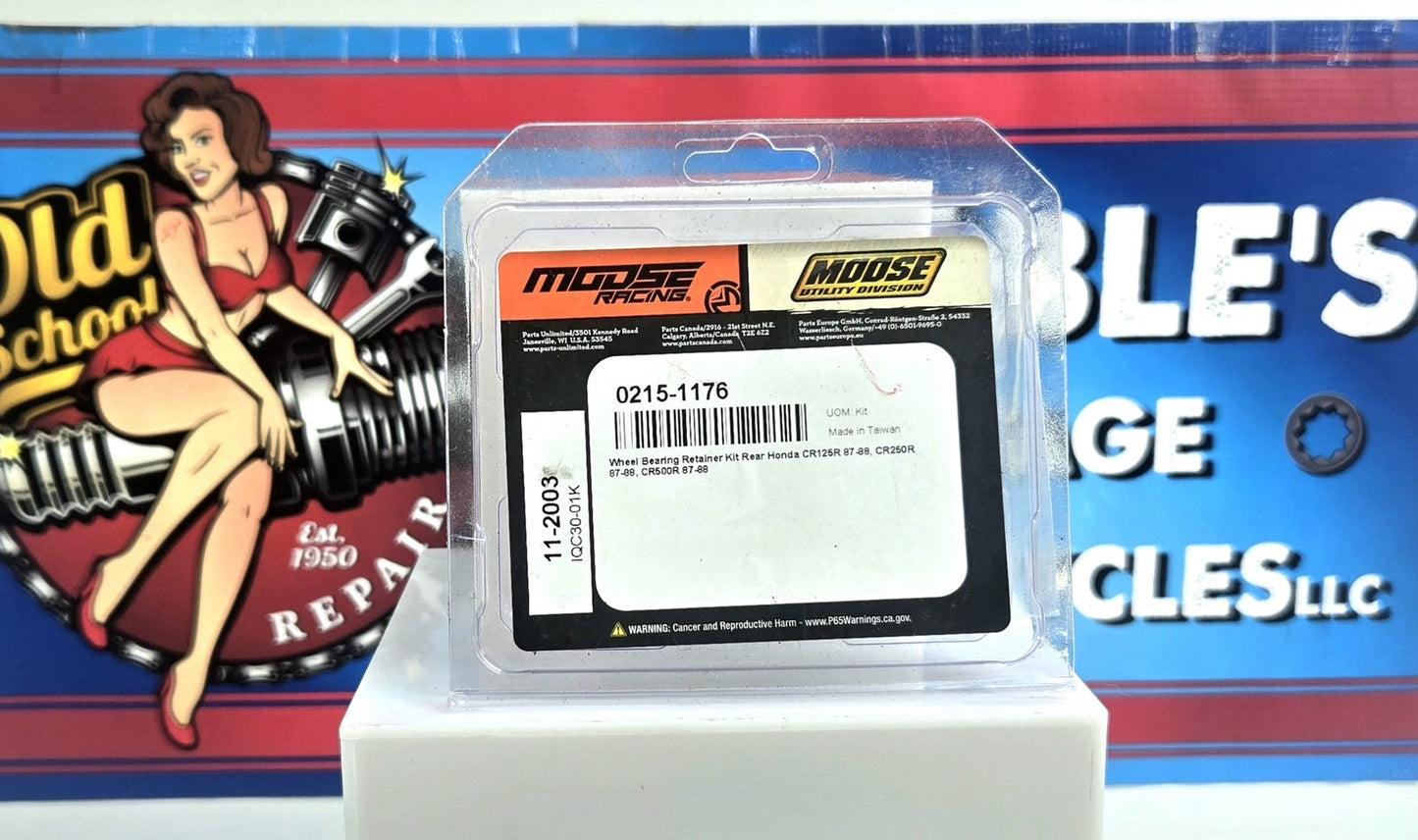 MooseRacing Bearing Retainer Kit Rear 0215-1176 Honda 87-88 CR125R CR250R CR500R