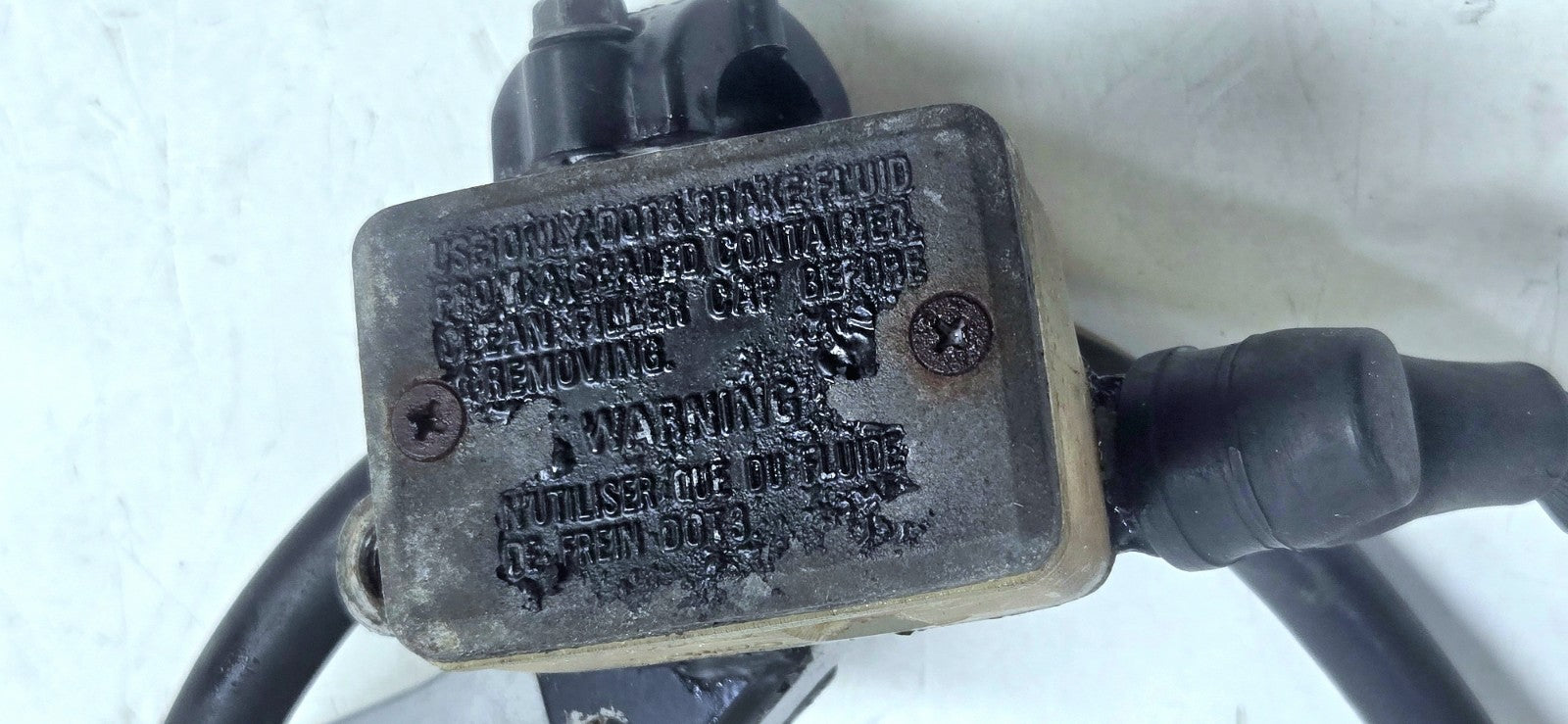 1982 GL500 Silverwing Master Cylinder with Brake Line