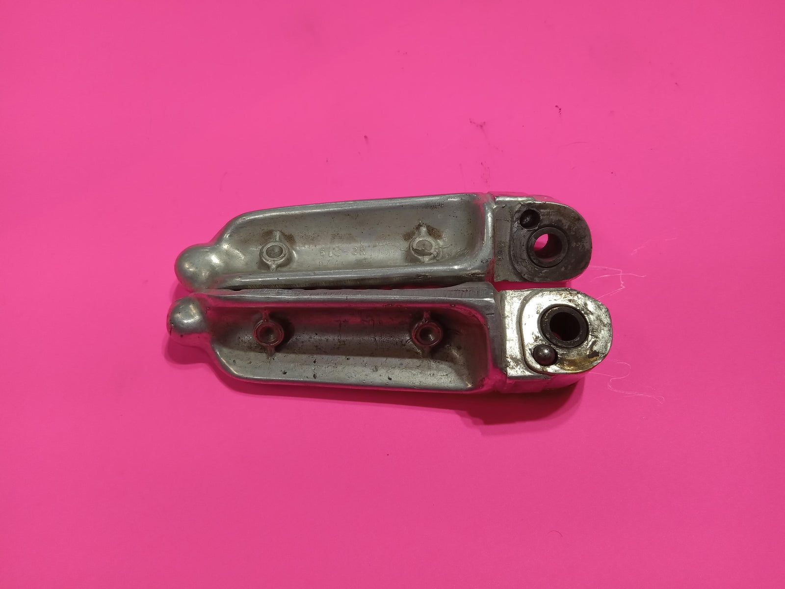 1995 SUZUKI BANDIT 600 CHROME OEM RIGHT LEFT REARSETS REAR SET DRIVER FOOT PEGS 