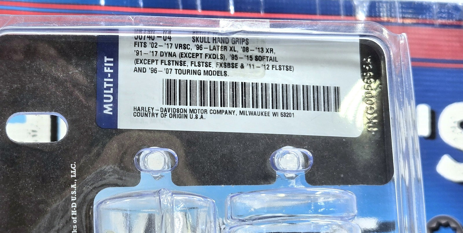 Genuine Harley-Davidson Multi-Fit Skull Hand Grips 56740-04