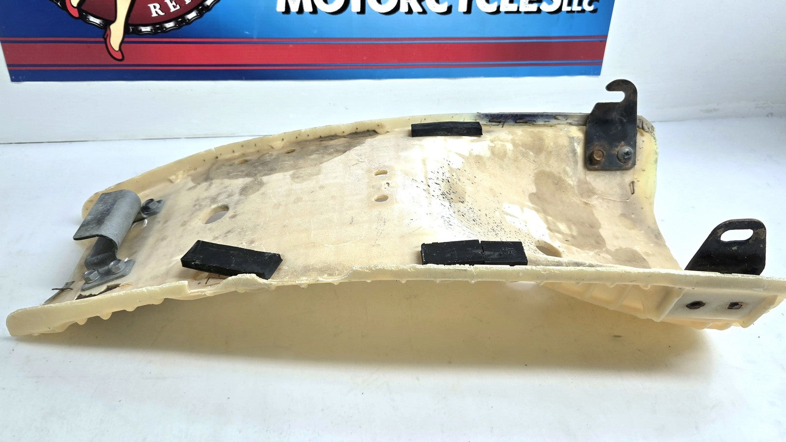 OEM 1979 1980 Suzuki PE250 Seat Pan and Brackets