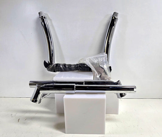 HANDLEBAR CALIBARZ 12" APES ADJUSTABLE 1-1/4" CHROME HARLEY  BAGGER CHOPPER