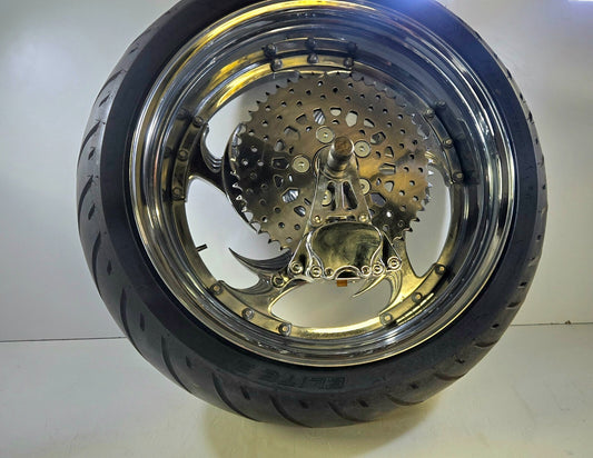 Harley-Davidson Custom Chopper Sawblade Style Rear Wheel