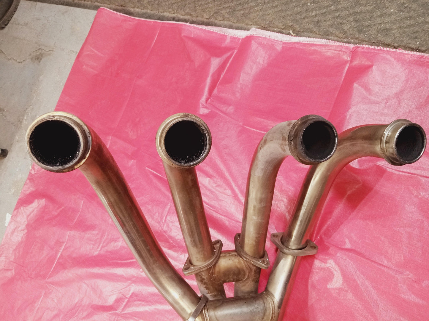 1995 SUZUKI KATANA 600 CHROME EXHAUST and  HEADER PIPES MANIFOLD