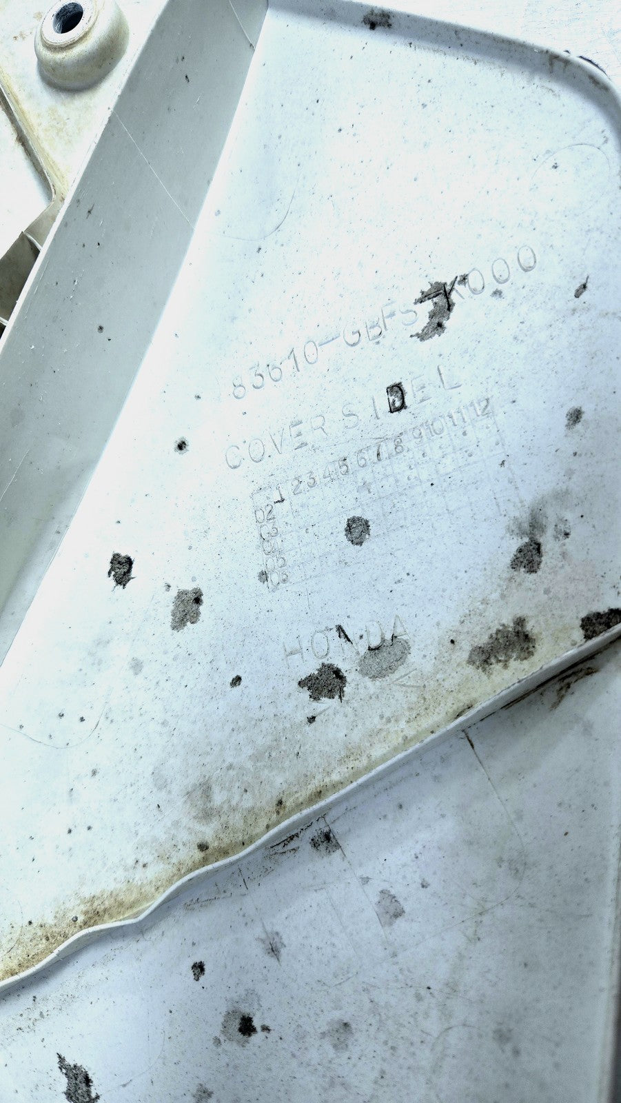 03 to 07 2005 Honda CR85 OEM Front and Side Number Plates