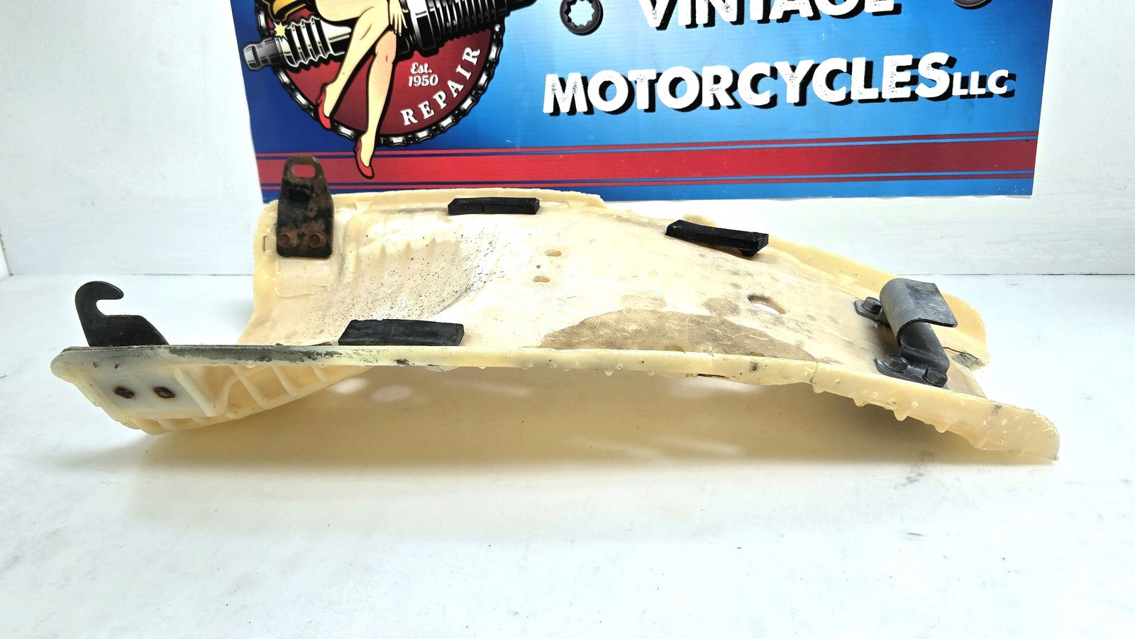OEM 1979 1980 Suzuki PE250 Seat Pan and Brackets