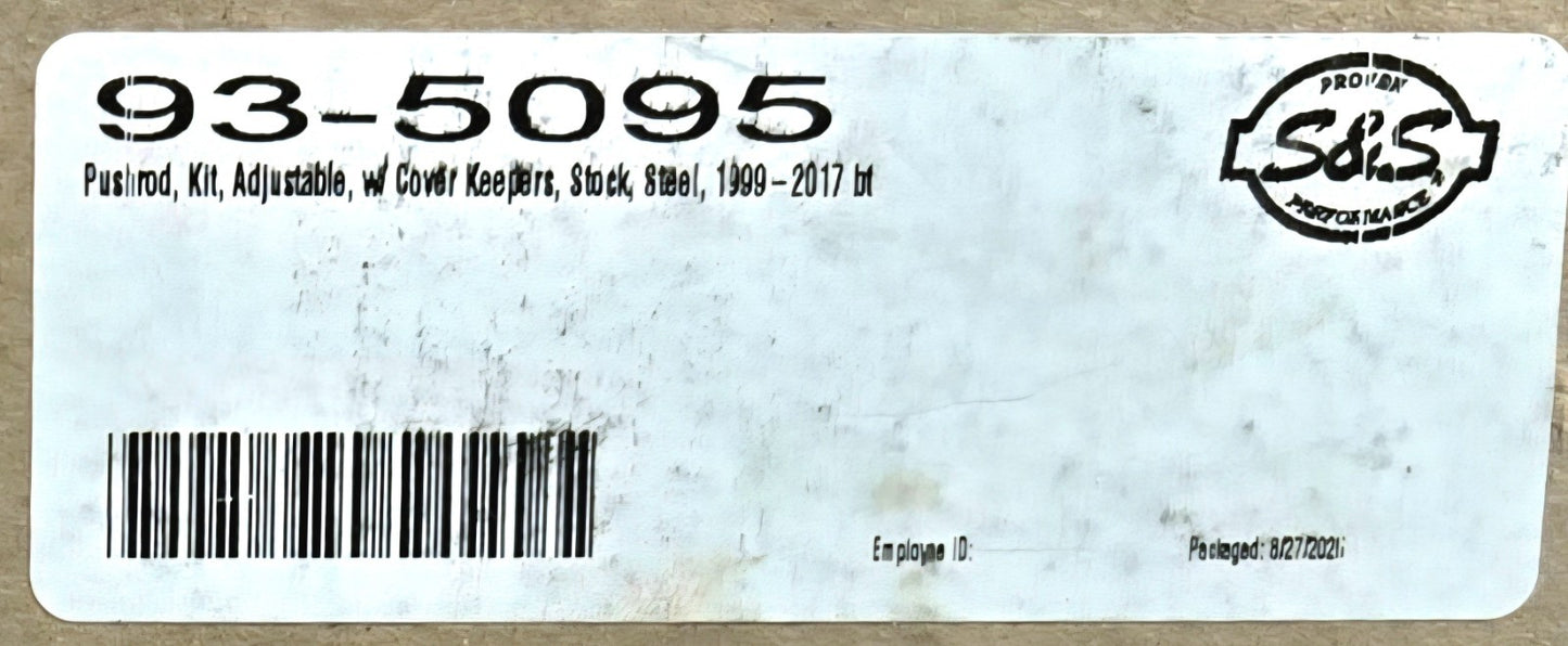 S&S Cycle - 93-5095 - Adjustable Pushrod Kit with Covers