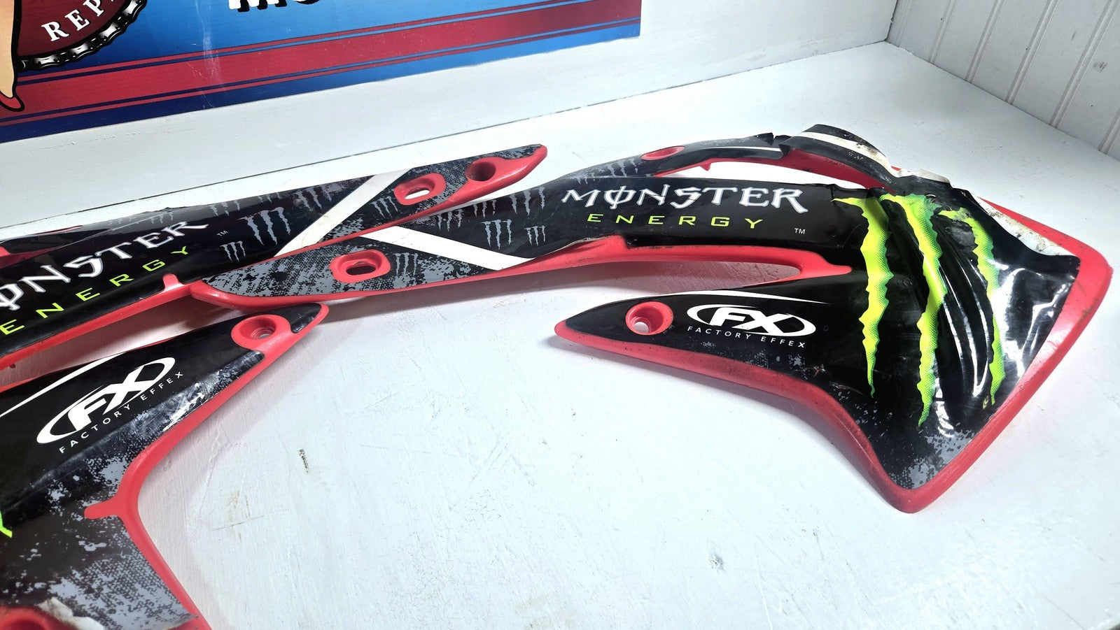 03 to 07 2005 Honda CR85 Side Panel Plastics OEM