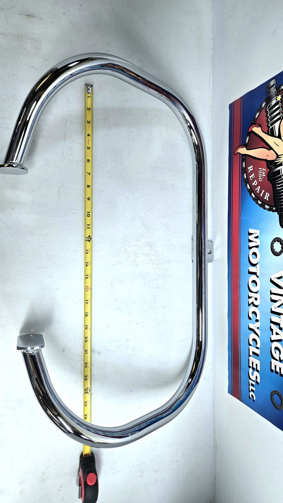 OEM Harley-Davidson Chrome Front Engine Guard for 1958 to Early 1979 FL Models
