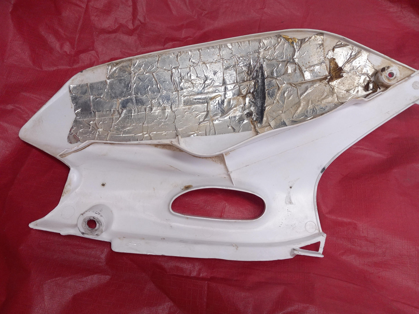 1998 YAMAHA YZ400 OEM WHITE  SIDE FAIRING COWL FAIRING COVER
