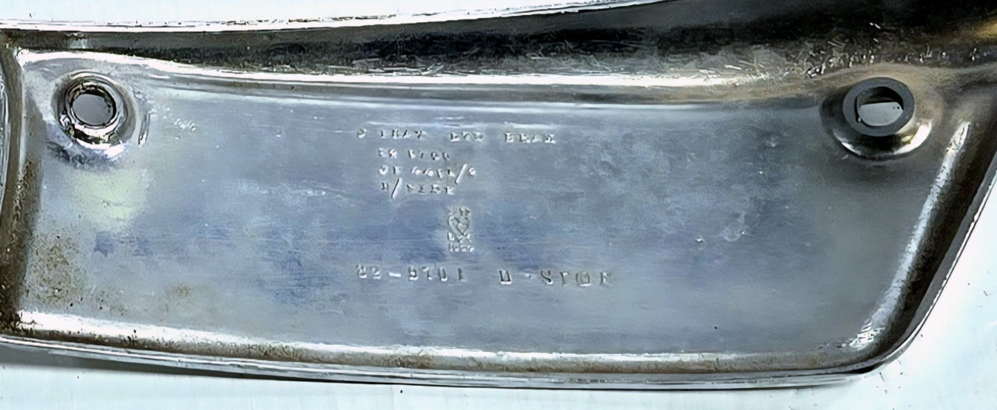 TRIUMPH BONNEVILLE, TIGER, TROPHY 500 & 650 TANK BADGE SET 1969-79 PN# 82-9700/1