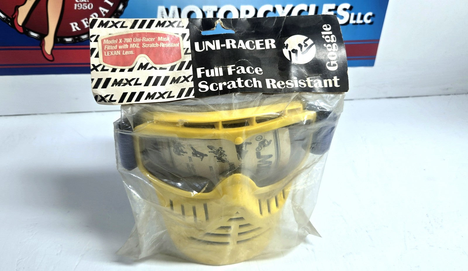 Vintage MXL Model X-700 Uni-Racer Full Face Goggles