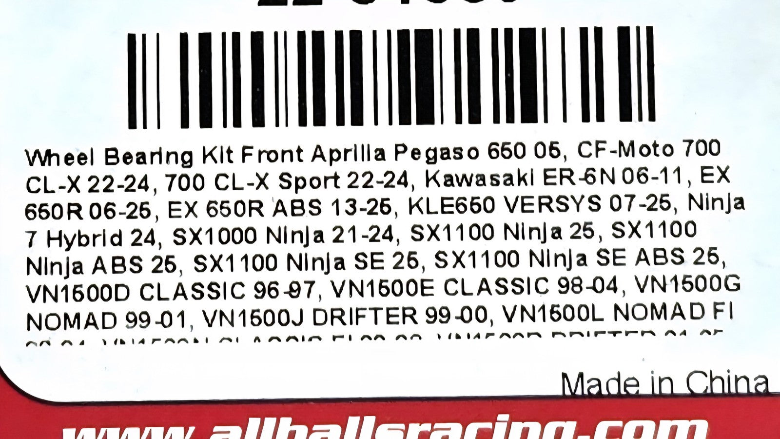 AllBalls Front Wheel Bearing Kit 22-51389 PFT30-02T