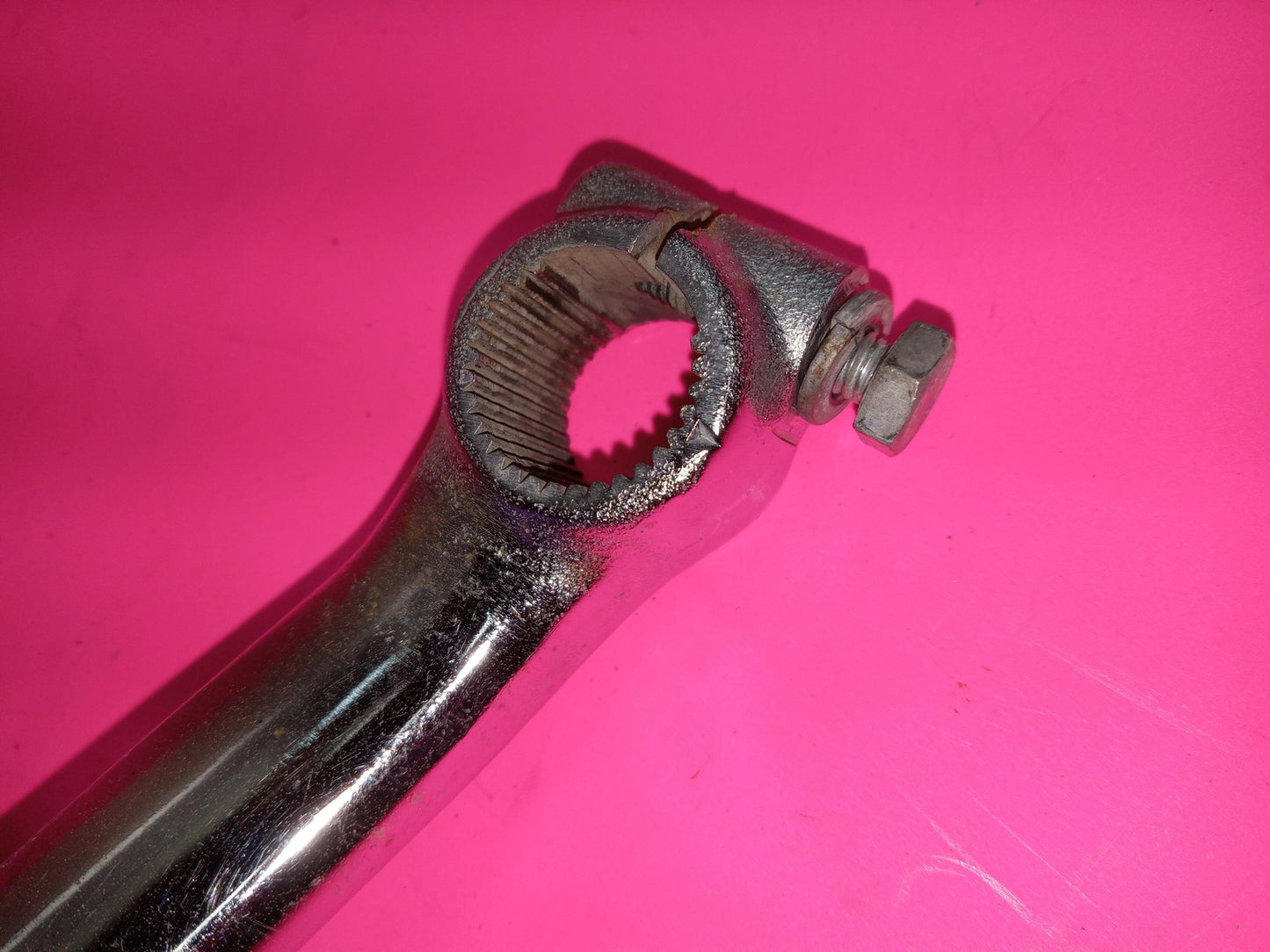 1981 YAMAHA VIRAGO 750 CHROME OEM BRAKE FOOT PEDAL