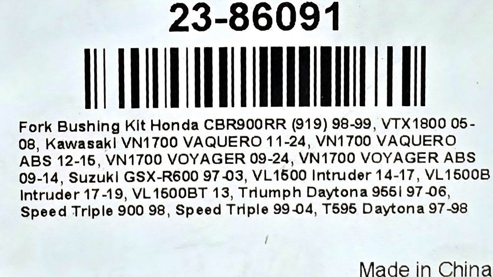 All Balls Fork Bushing Kit 23-86091