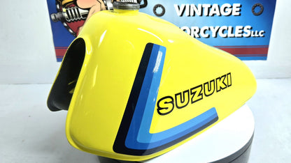 OEM 1979 1980 Suzuki RM60 Fuel Tank Gas Tank RESTORED