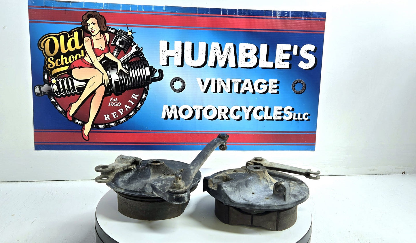 1979 1980 Suzuki RM60 Brake Drums and Shoes