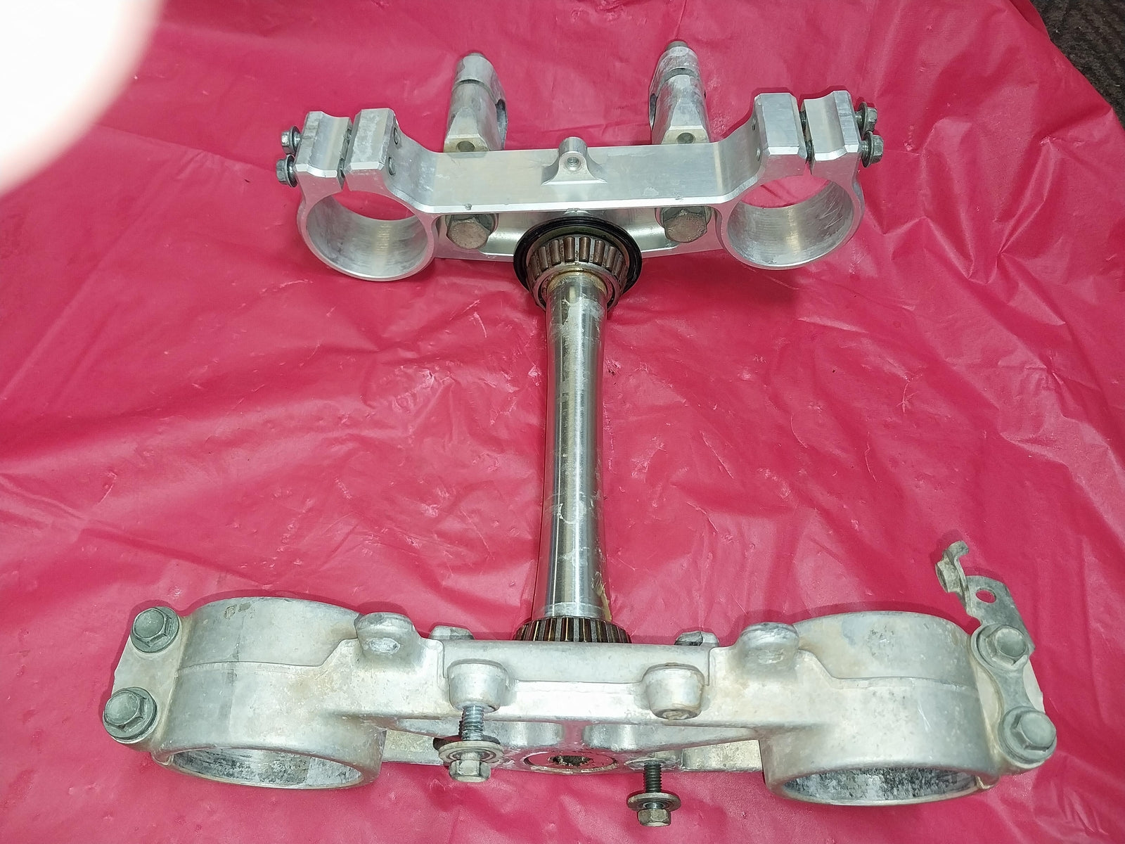 2003 YAMAHA YZ250F FRONT FORKS LOWER UPPER TRIPLE TREE STEM CLAMP