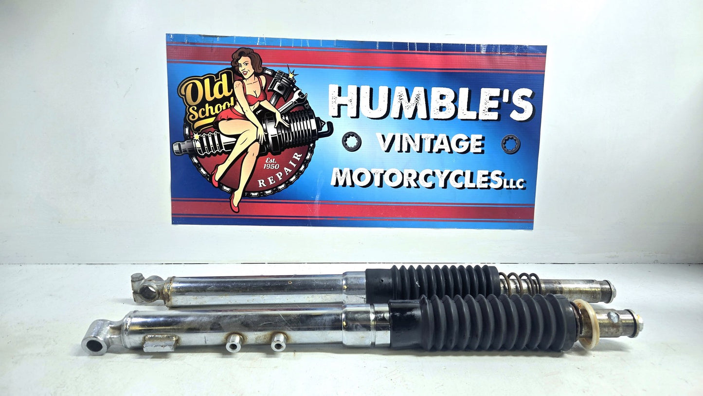 OEM 1970 Yamaha CS3C Forks with Gators