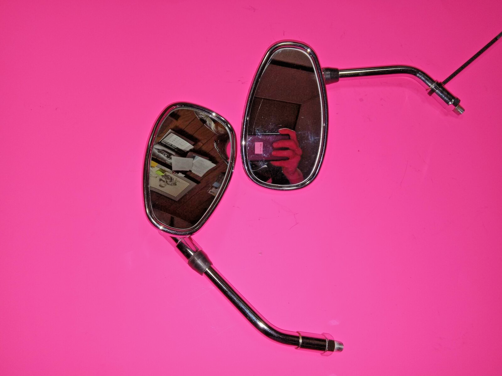 1995 SUZUKI bandit 600 CHROME REAR VIEW MIRROR SET PAIR MIRRORS