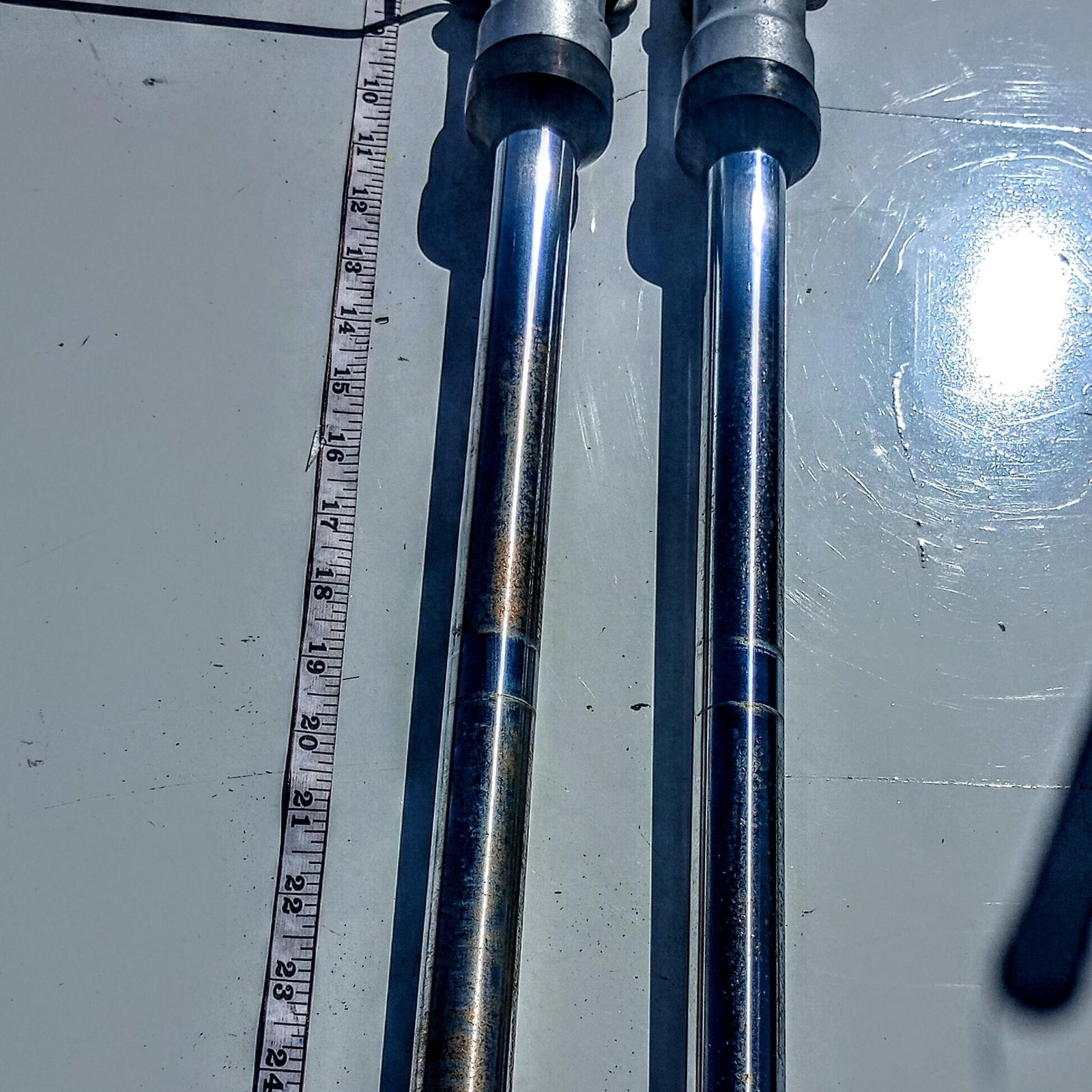 1980 YAMAHA MX100 OEM RIGHT LEFT FRONT SUSPENSION FORKS SHOCKS