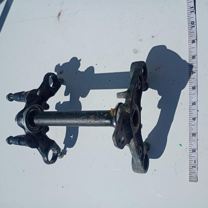 1980 YAMAHA MX100 OEM FRONT FORKS LOWER UPPER TRIPLE TREE STEM CLAMP