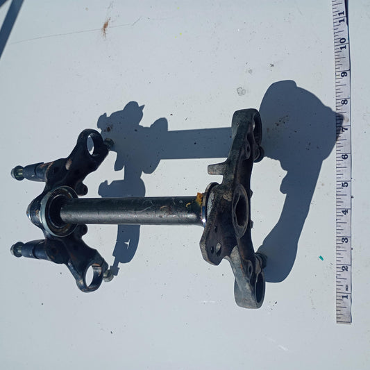 1980 YAMAHA MX100 OEM FRONT FORKS LOWER UPPER TRIPLE TREE STEM CLAMP