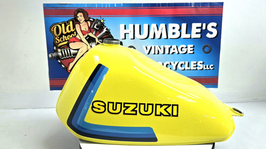 OEM 1979 1980 Suzuki RM60 Fuel Tank Gas Tank RESTORED