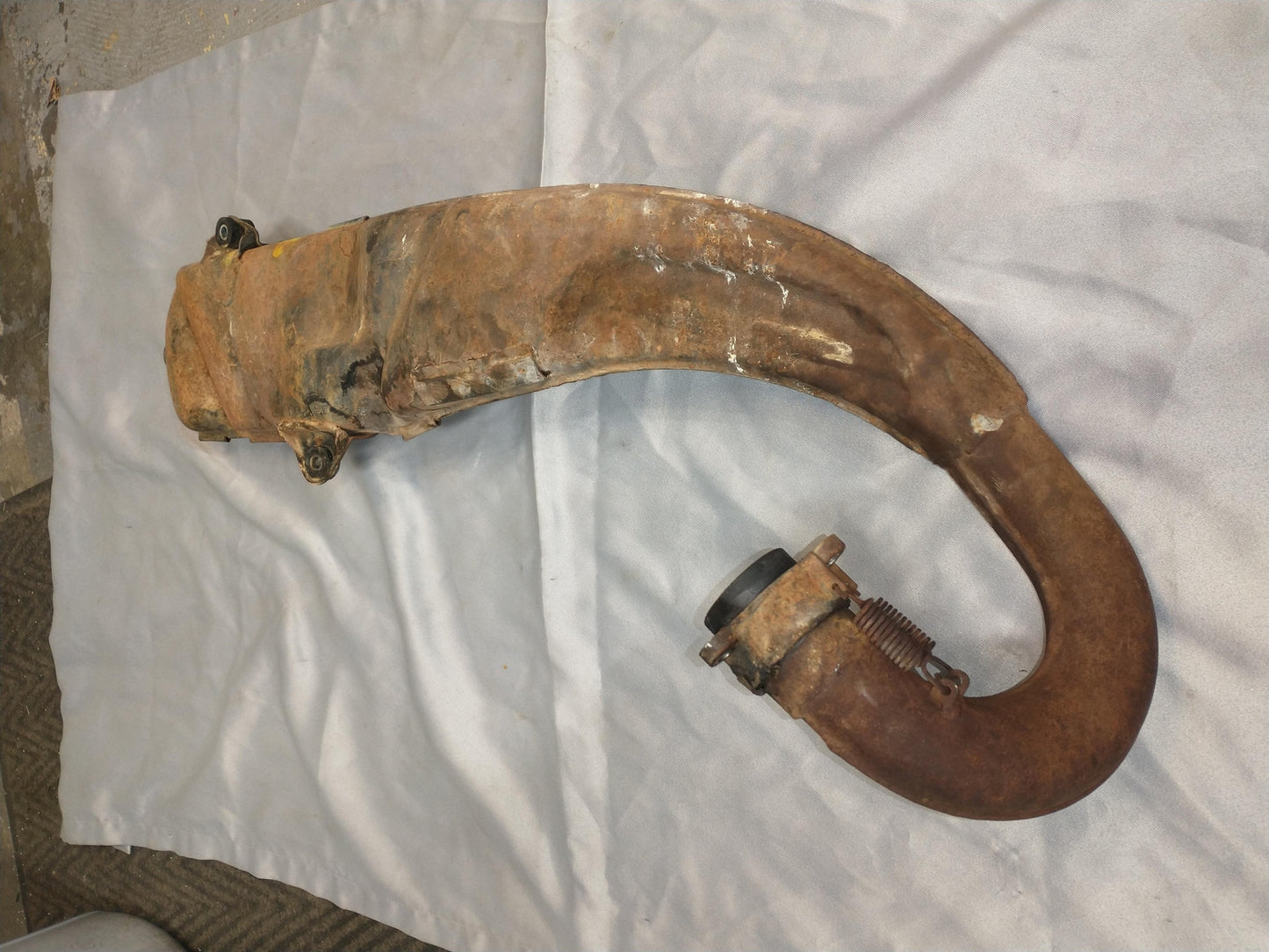 1971 KAWASAKI F8 EXHAUST PIPE CHAMBER HEADER