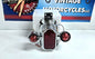 Chome Tail Lamp Assembly Tombstone Style with Bullet Lamp