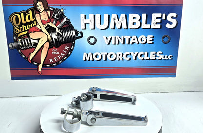 Chrome U-Clamp Foot Peg For Harley1200 Nightster Super Glide Sportster XL