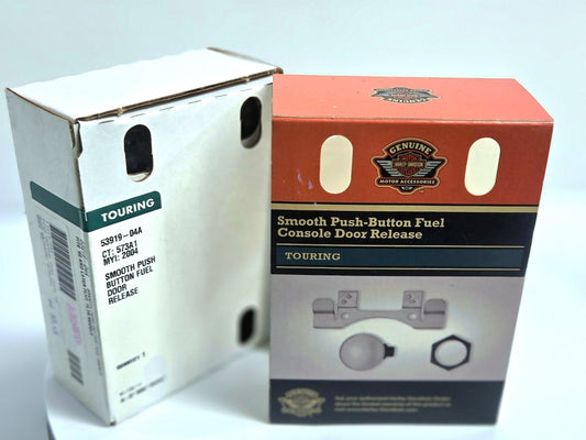 Smooth Push Button Fuel Gas Console Door Release Fits ‘92 And Later FLHT FLTR