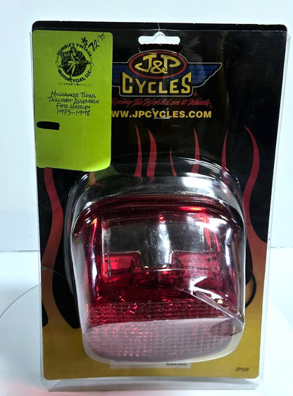 J&P Cycles Chrome Taillight with window for 1999 Softails 3400140